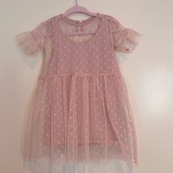 Sovereign Code Other - Tallulah blush overlay dress Sz 12M